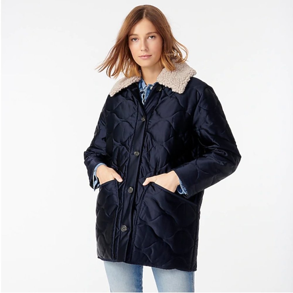 J.Crew Quilted Jacket *BRAND NEW WT*🎄🎄🎄🎄🎄